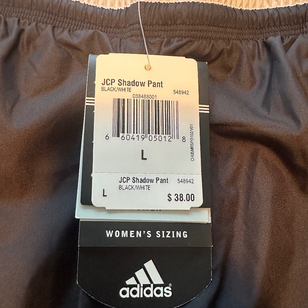 Womens Adidas Black 3 Stripe Pant JCP Shadow NWT
